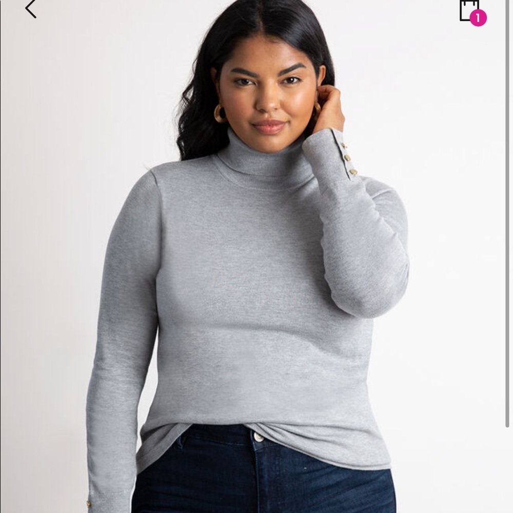 NBW. ELOQUII gray sweater